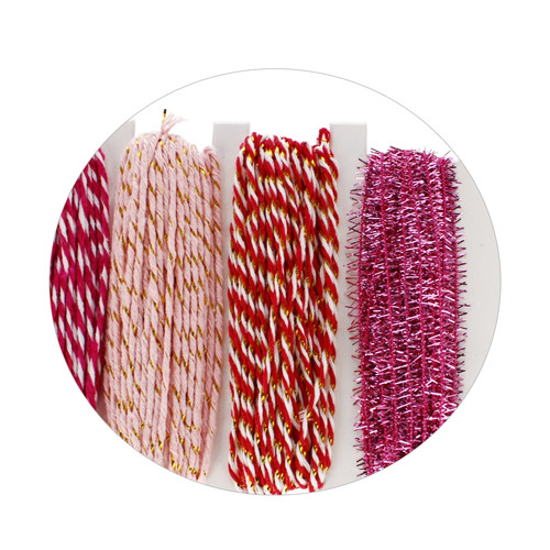 Craft Decorative Cords 10m, pink