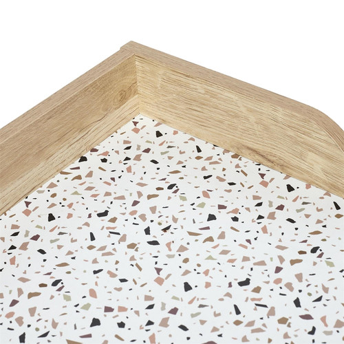 Desk Brice, terrazzo, natural