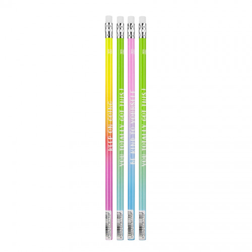 HB Pencil with Rubber Set of 48pcs Ombre