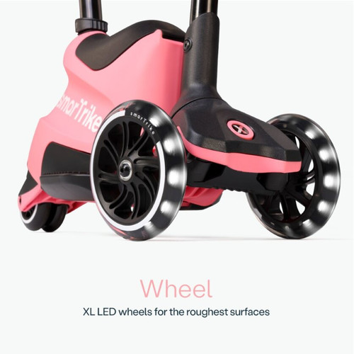 smarTrike Xtend Scooter 4in1 + Ride-on - Salmon Pink 12m - 12y