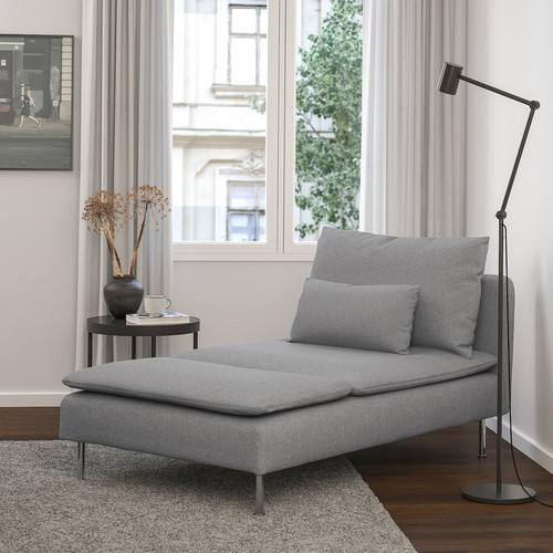 SÖDERHAMN Chaise longue, Tonerud grey