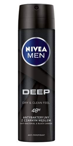 NIVEA MEN Deep Black Carbon Anti-perspirant Deodorant Spray 150ml