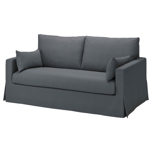 HYLTARP Cover for 2-seat sofa, Gransel grey