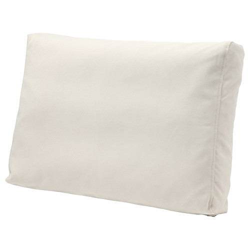 FRÖSÖN Cover for back cushion, outdoor beige, 62x44 cm