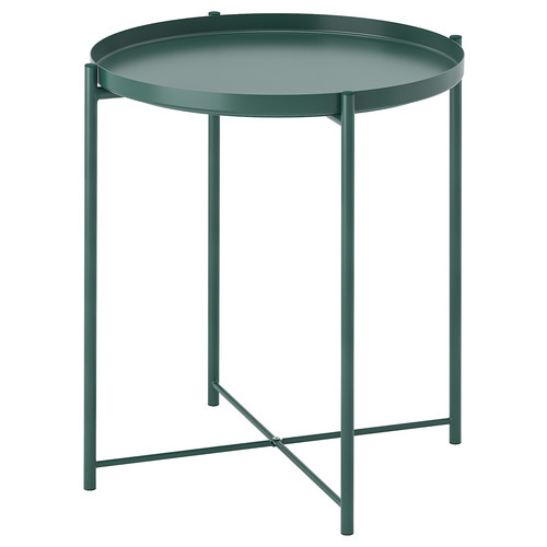 GLADOM Tray table, dark grey-green, 45x53 cm