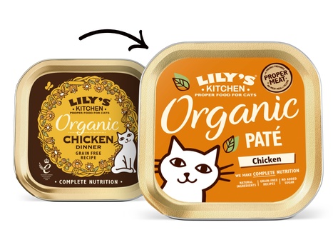 Lily's Kitchen Cat Food Organic Chicken Paté/Organic Chicken Dinner 85g