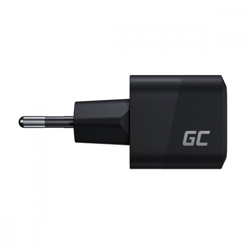 GreenCell Charger GC PowerGaN EU Plug 33W PD 3.0 QC 3.0 USB-C, black