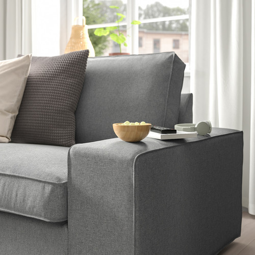 KIVIK 3-seat sofa, Tibbleby beige/grey