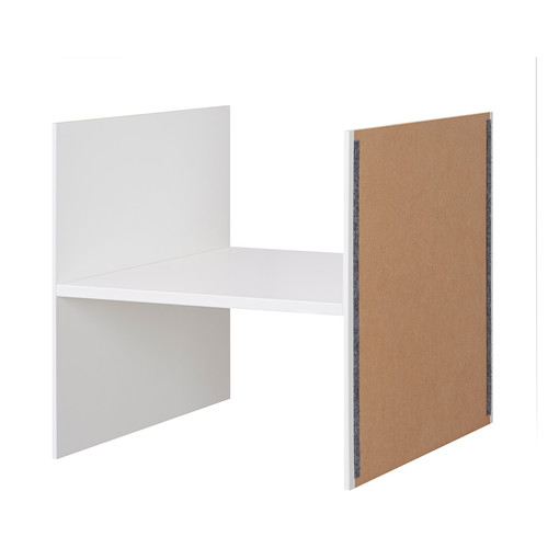 KALLAX Insert with 1 shelf, white, 33x33 cm