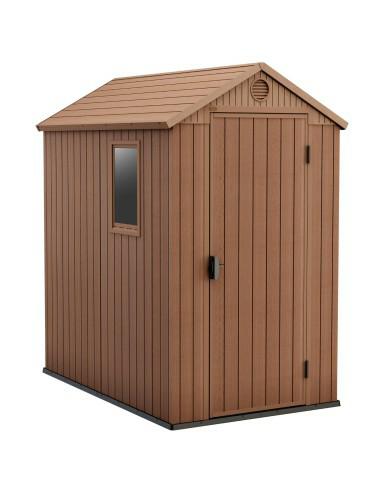 Keter Garden Shed 4x6 Darwin, wood brown