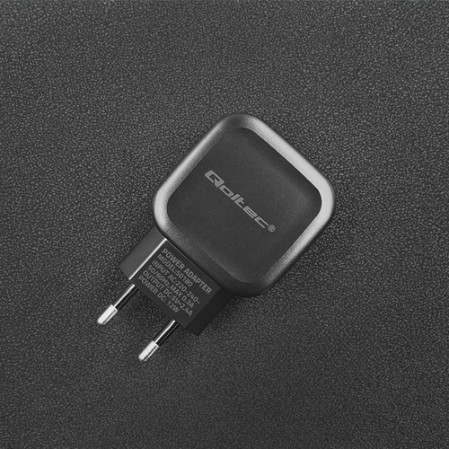 Qoltec Charger 12W  | 5V | 2.4A | USB EU Plug