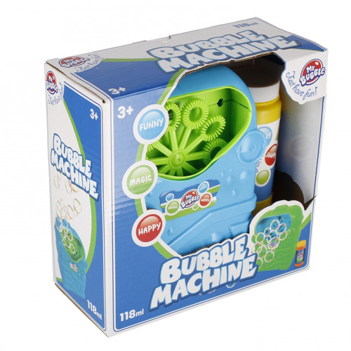 Bubble Machine + 118ml Liquid 3+