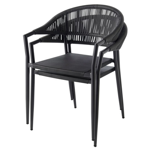 GoodHome Garden Chair Coline, black