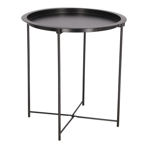 Metal Side Table Isa, black