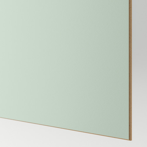 MEHAMN/AULI Pair of sliding doors, aluminium double sided/light green mirror glass, 150x236 cm