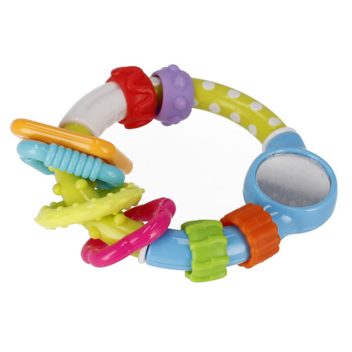 Bam Bam Rattle Mirror, assorted colours, 0m+