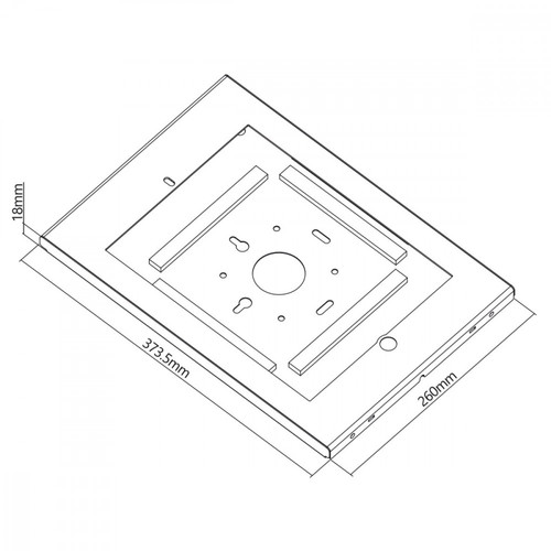 MacLean Wall Tablet Holder with Lock MC-907W