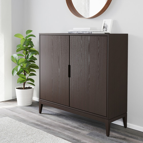 REGISSÖR Cabinet, brown, 118x110 cm