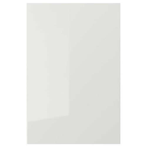 RINGHULT Door, high-gloss light grey, 40x60 cm