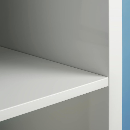 KALLAX / DRÖNA Shelving unit with 2 inserts, white, 77x147 cm