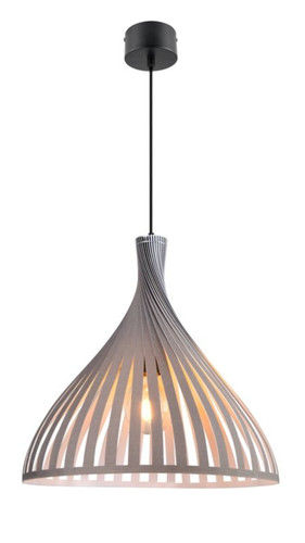 GoodHome Pendant Lamp Crozon E27, taupe/grey