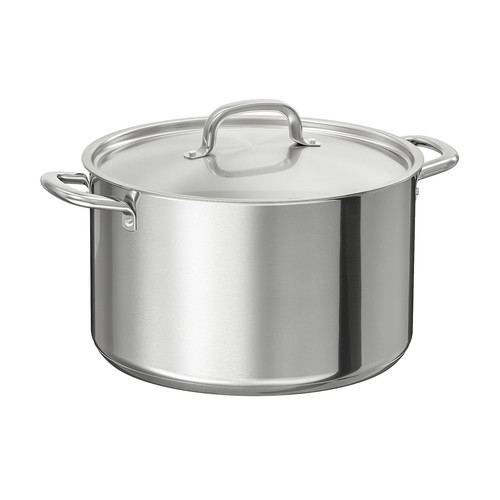 IKEA 365+ Pot with lid, stainless steel, 10.0 l