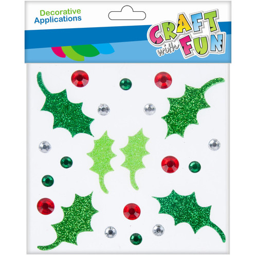 Craft Christmas Self-Adhesive Decoration Set Leaves