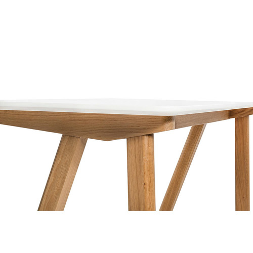 Desk Simplet Tunn, oak/white