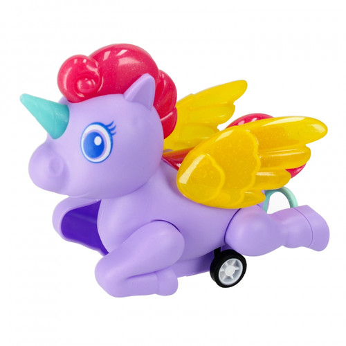 Pull Toy Unicorn 12cm, 1pc, assorted colours, 3+