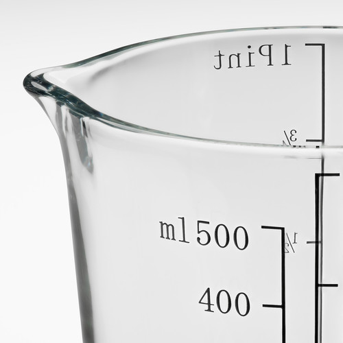 GULLPIGG Measuring jug, tempered glass, 58 cl