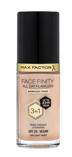 Max Factor Foundation Facefinity All Day Flawless 3in1 Vegan no. C40 Light Ivory 30ml