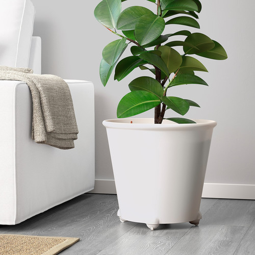 IKEA PS FEJÖ Self-watering plant pot, white, 32 cm