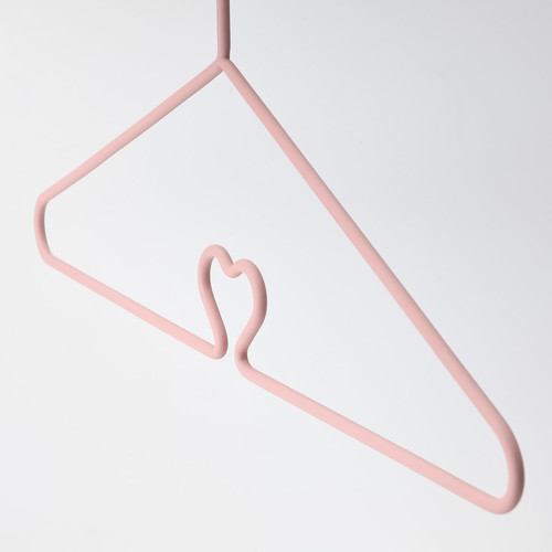 BARNDRÖM Children's coat-hanger, pink white/grey