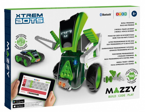 Xtrem Bots Mazzy Interactive Robot 2in1 Kit 8+