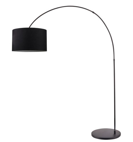 GoodHome Floor Lamp Alacrane E27, black