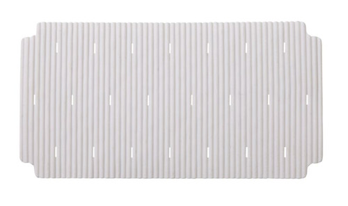 GoodHome Bathroom Mat Drina, white