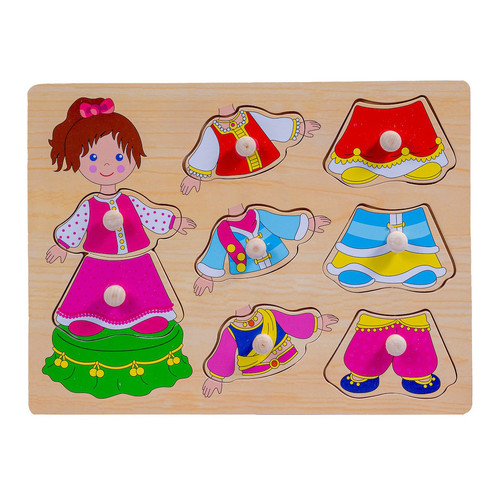 Smily Play Wooden Puzzle Dreess up 18m+