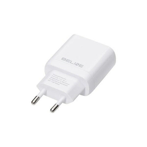 Beline Wall Charger EU Plug 25W USB-C + USB-C cable, white