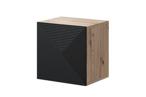 Wall-Mounted Cabinet Asha, artisan/matt black