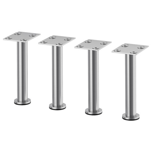 CAPITA Leg, stainless steel, 16 cm, 4 pack