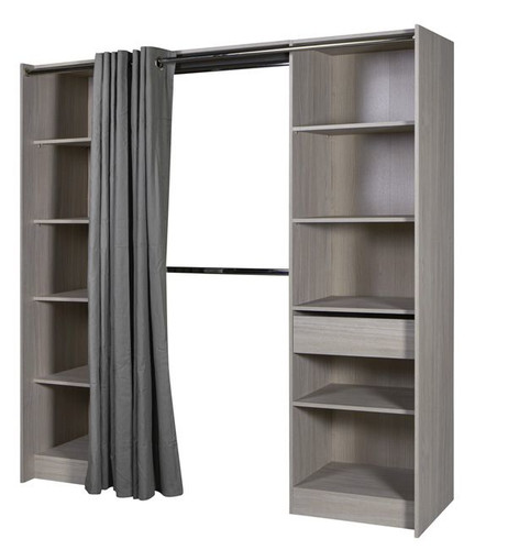 Wardrobe Form Eklips 200x200x48cm, grey oak