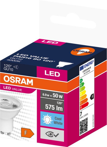 LED Bulb GU10 575lm 4000K 120°