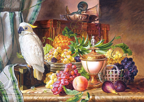 Castor Jigsaw Puzzle Still Life with Parrot, Josef Schuster 3000pcs 9+