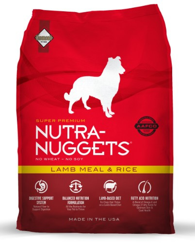 Nutra Nuggets Dog Food Lamb & Rice Dog Dry Food 3kg