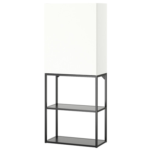 ENHET Storage combination, anthracite/white, 60x32x150 cm