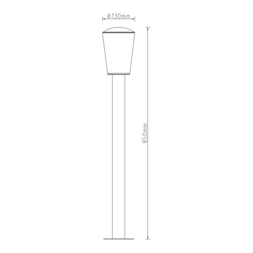 GoodHome Outdoor Lamp LED Charwell E27 IP44, steel
