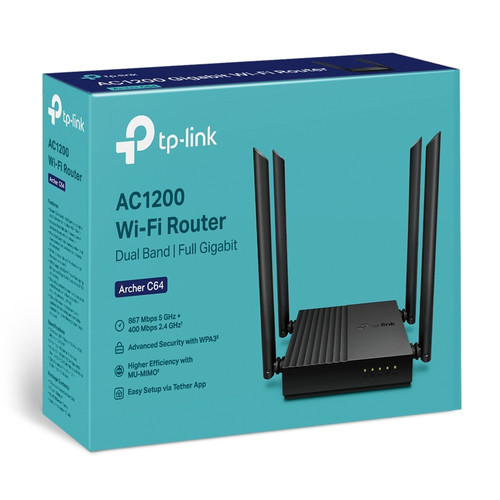 TP-Link Router Archer C64 1WAN 4LAN AC1200