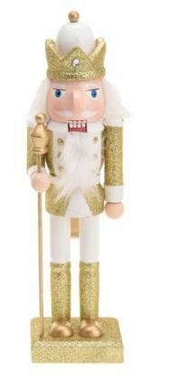 Nutcracker Christmas Decoration William 3 25cm, white