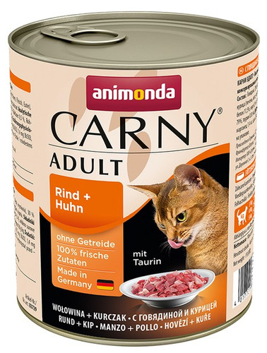 Animonda Carny Adult Cat Food Beef & Chicken 800g