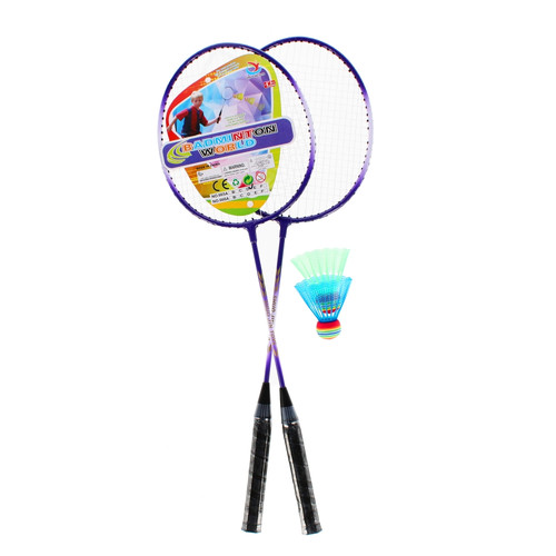 Badminton World Set with 2 Shuttlecocks, random colours, 14+